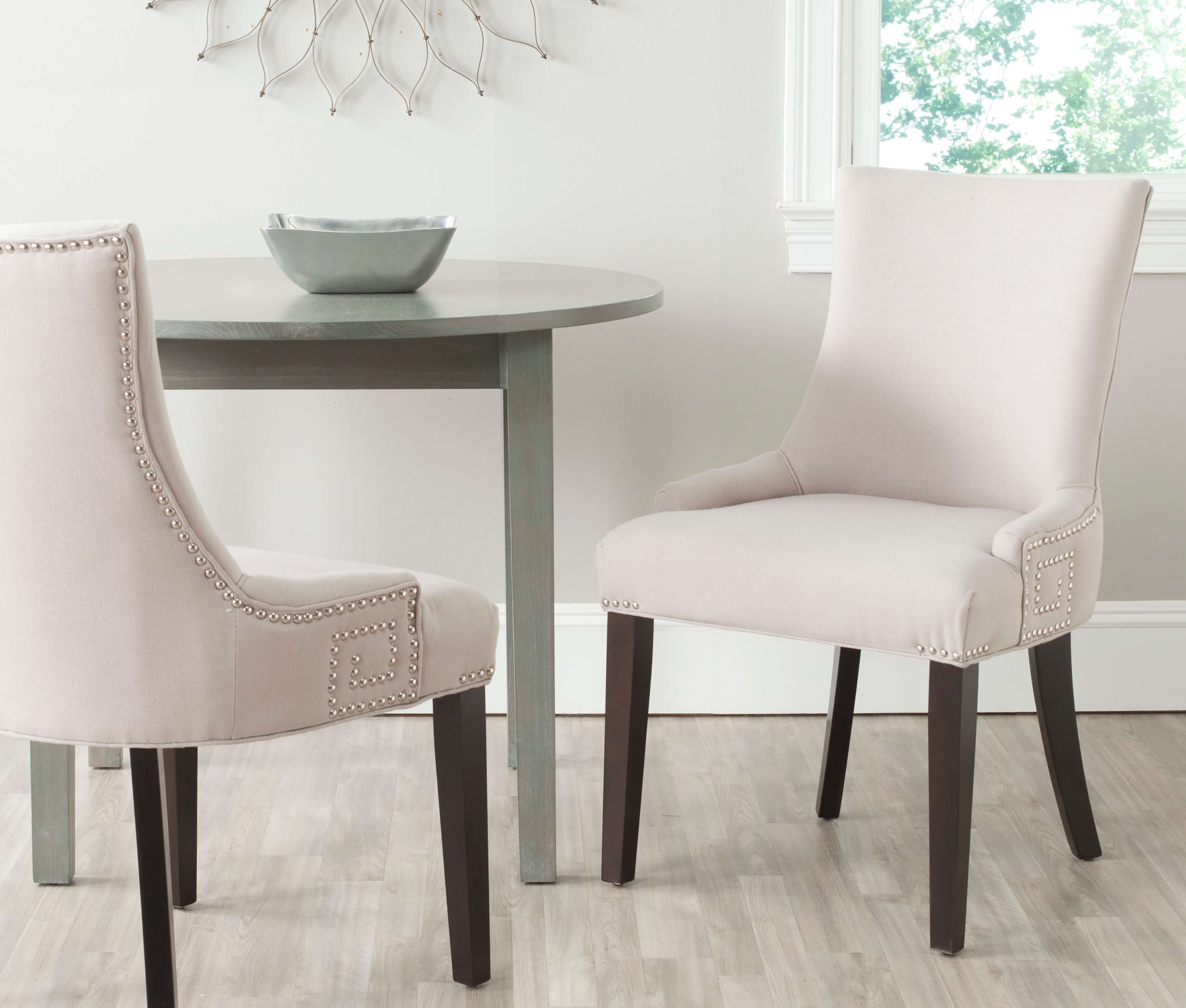 Taylor 20''H Side Chair (Set Of 2) Silver Nail Heads