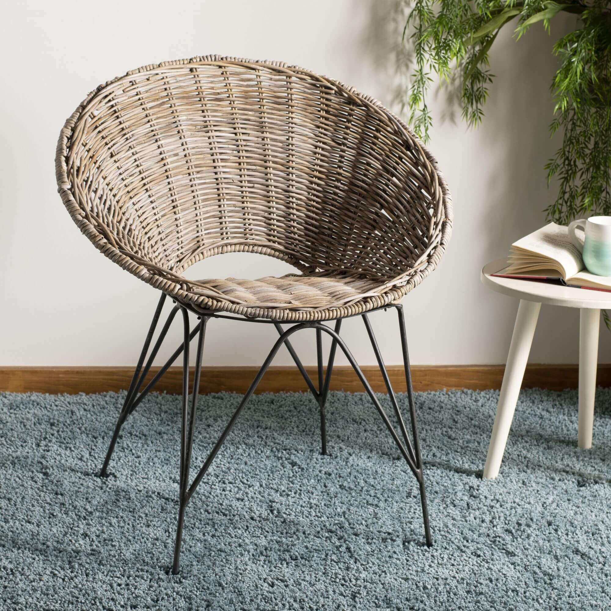 Adalee Rattan Accent Chair - Grey Wash