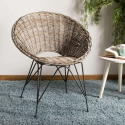 Adalee Rattan Accent Chair - Grey Wash