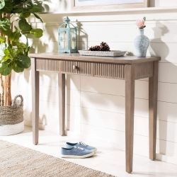Alphonse Console With Storage Drawer - Grey