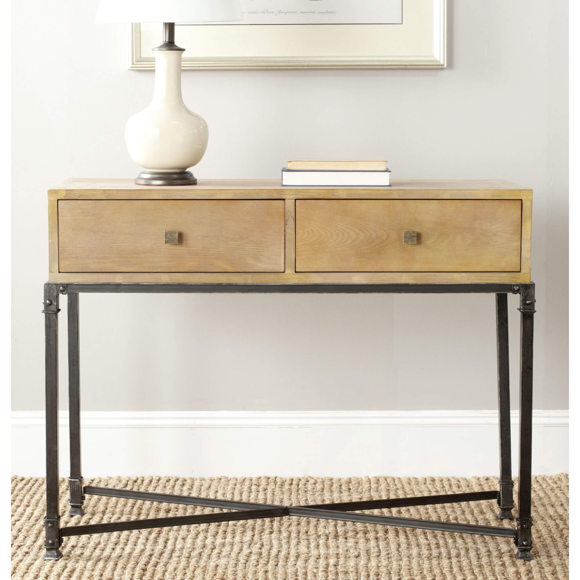 Antwan 2 Drawer Console - Natural