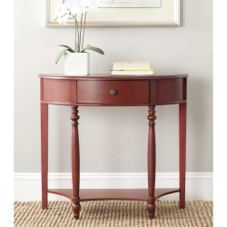 Lucille Console With Storage Drawer - Dark Brown