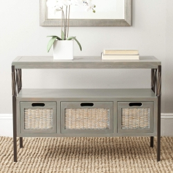 Sutton 3 Drawer Console - Ash Grey