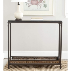 Garin Console With Storage Shelf - Black