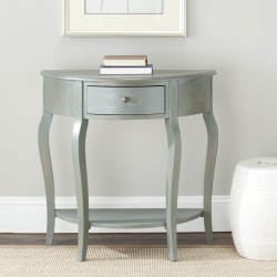 Ambler Demilune Small Console - Ash Grey