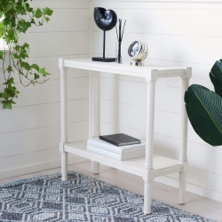 Cynthia Console Table - Distressed White