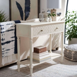 Rosemary 2 Drawer Console Table - Off White