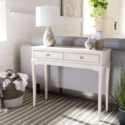 Michaela 2 Drawer Console Table - Off White