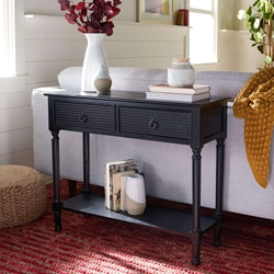 Rooney 2 Drawer Console Table - Black
