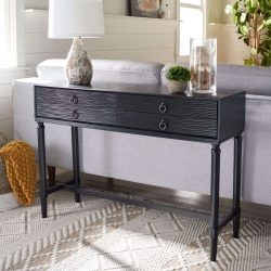 Joshua 4 Drawer Console Table - Black