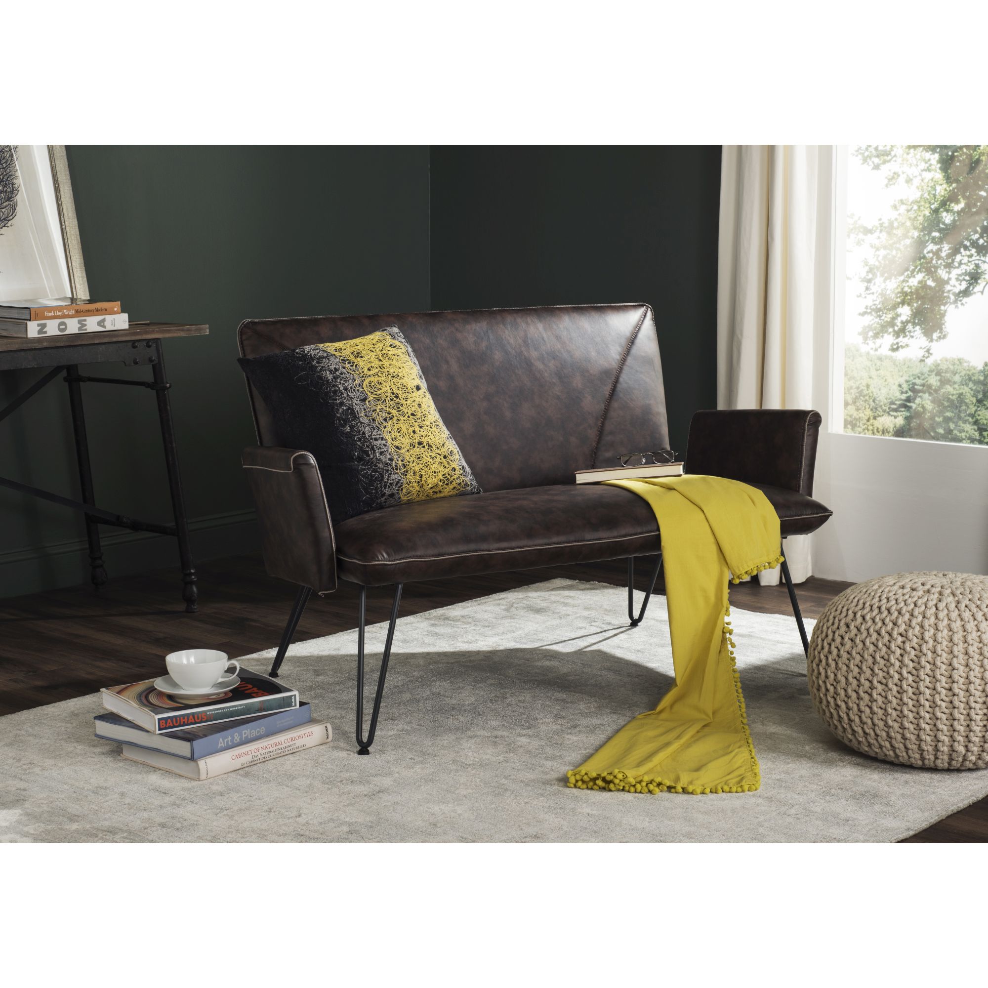 Mcarthur Settee - Antique Brown