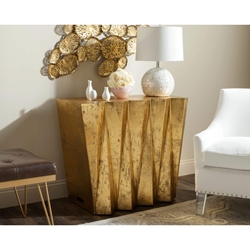 Marquise Hex Console - Gold