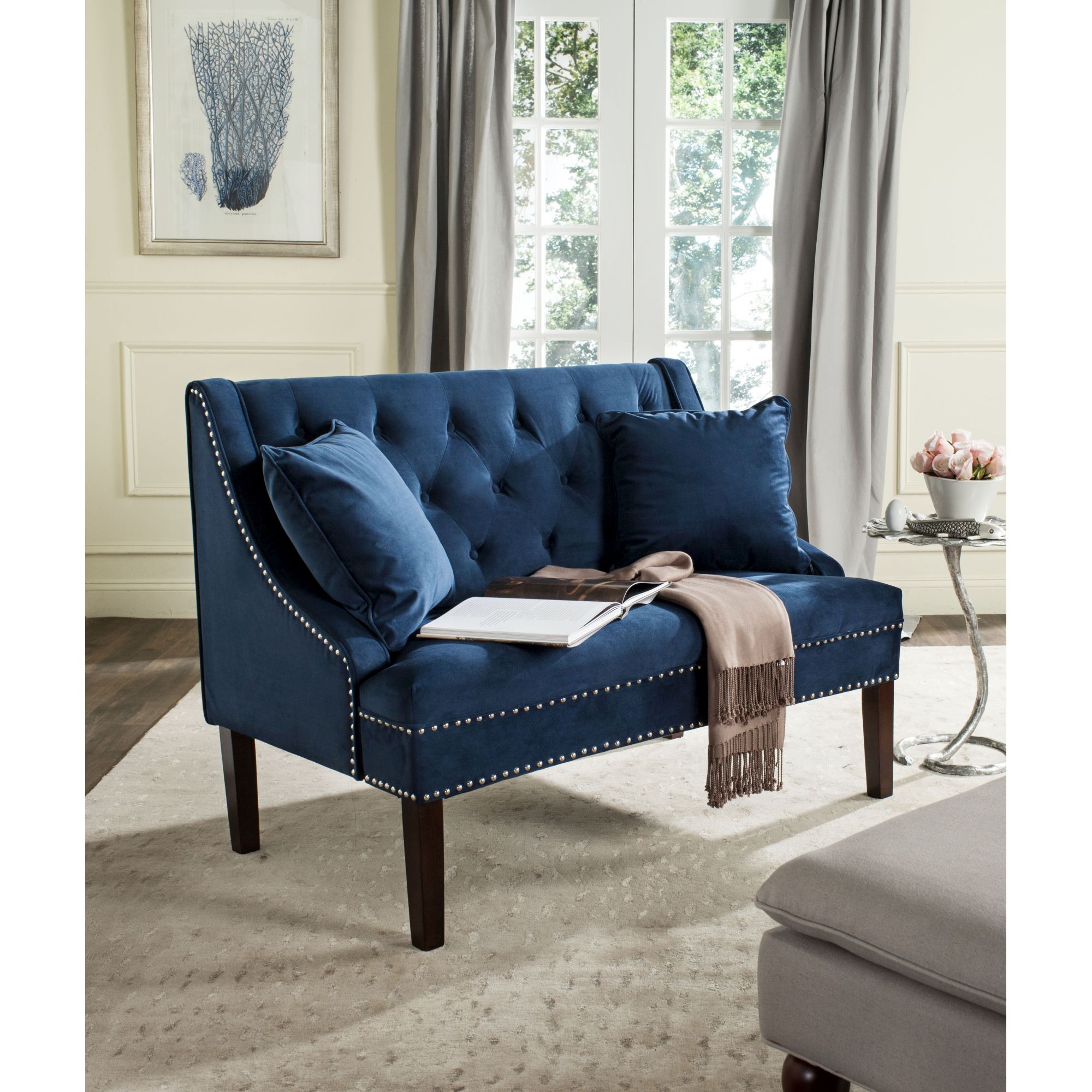 Amberleigh Love Bench - Navy