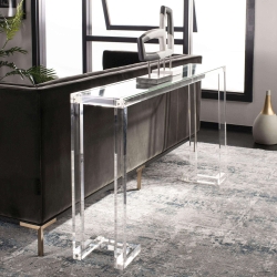 Kayley Acrylic Console Table - Clear