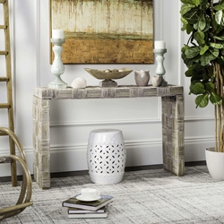 Ryder Rattan Console  - White