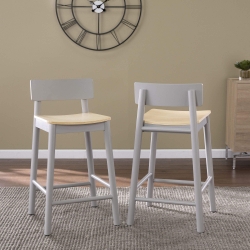 Claxby Two-Tone Counter Stools – 2pc Set