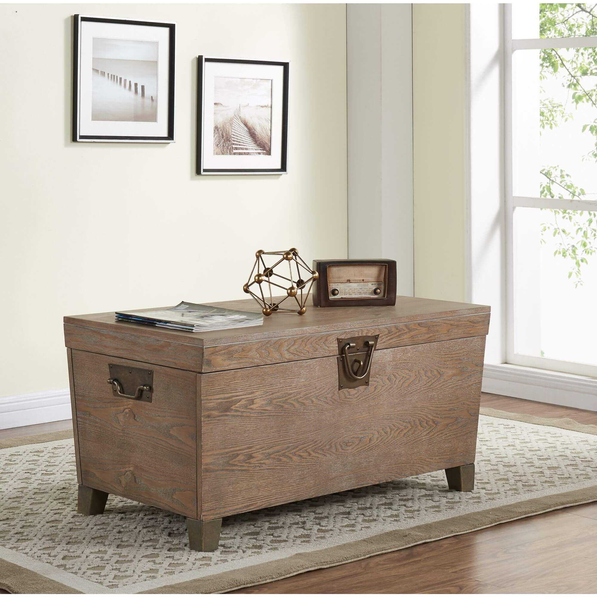 Pyramid Trunk Cocktail Table