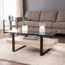 Granstead Farmhouse Cocktail Table w/ Shelf