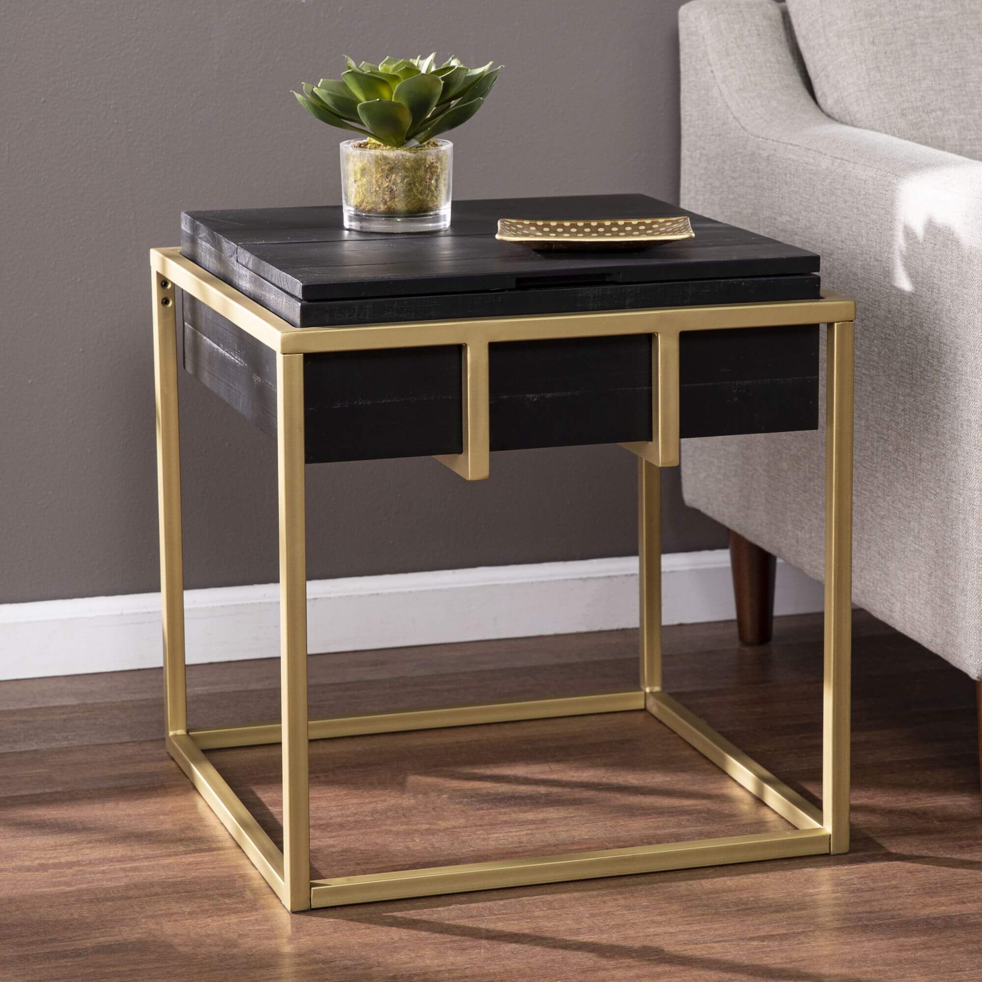 Durmanton Reclaimed Wood Storage EndTable
