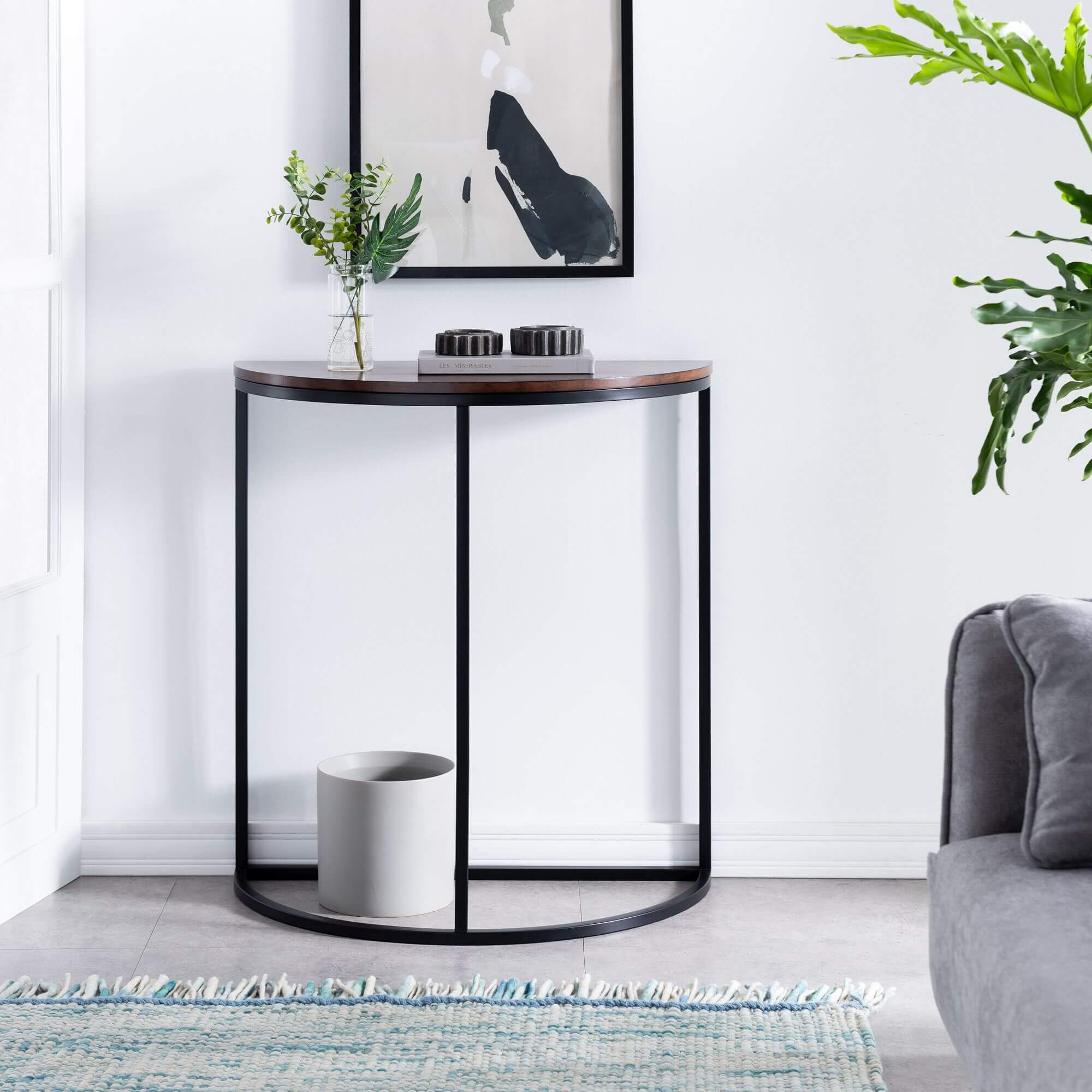 Nevern Half-Moon Console Table