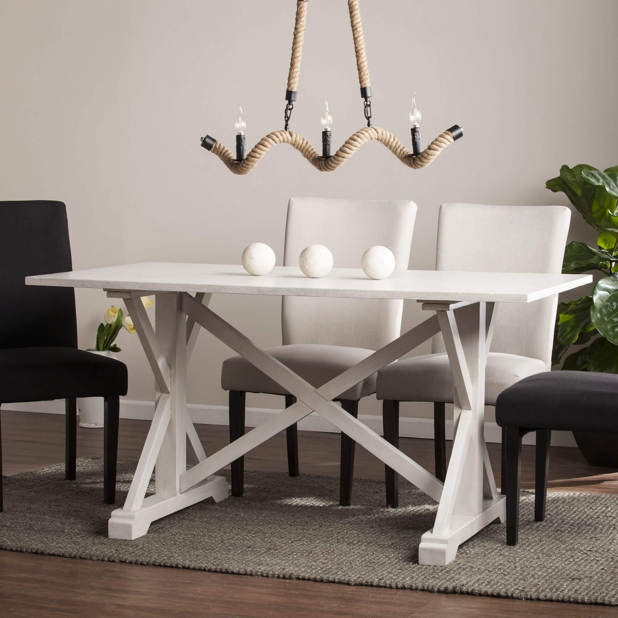 Cardwell Distressed Farmhouse Dining Table