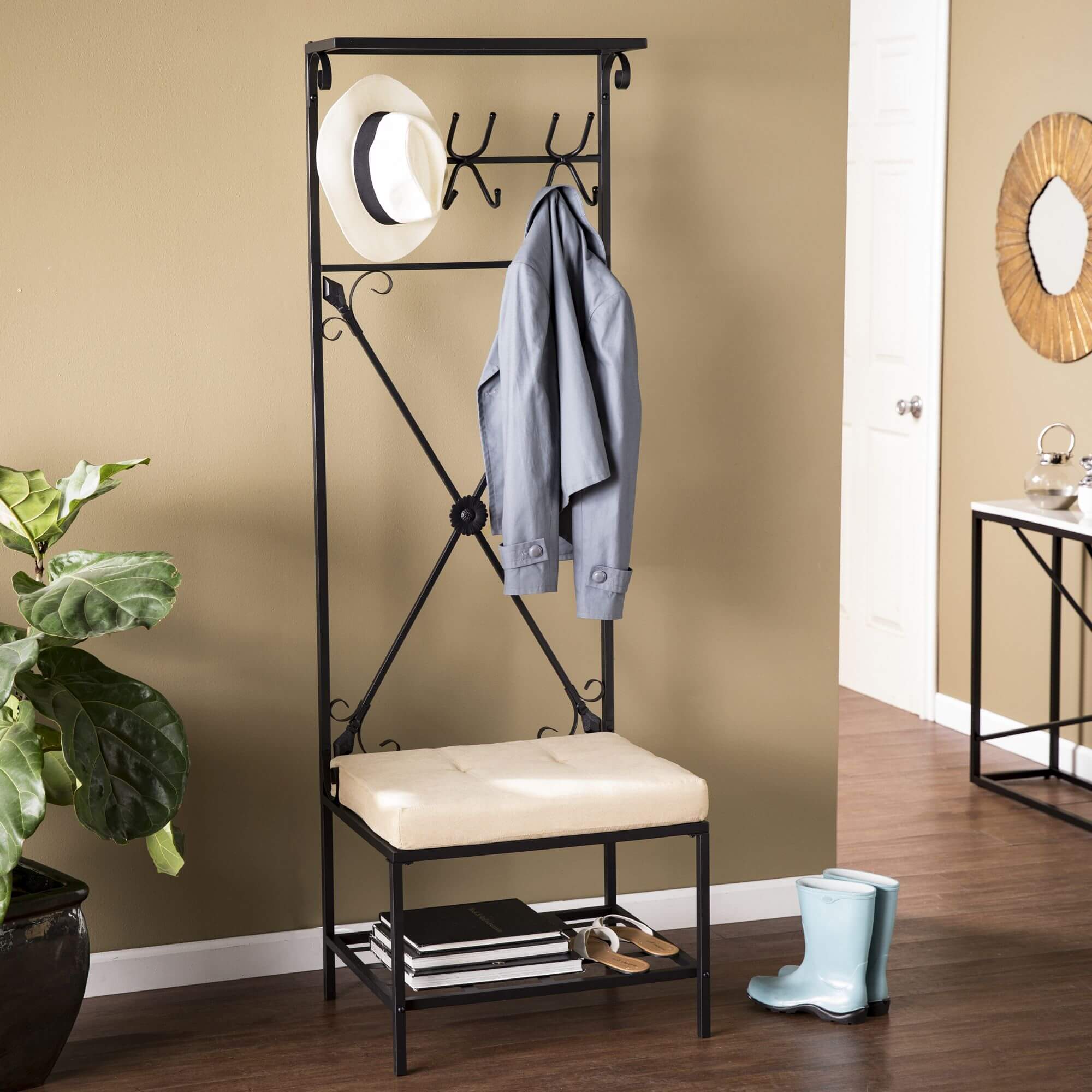 Dovanti Entryway Storage Rack / Bench Seat