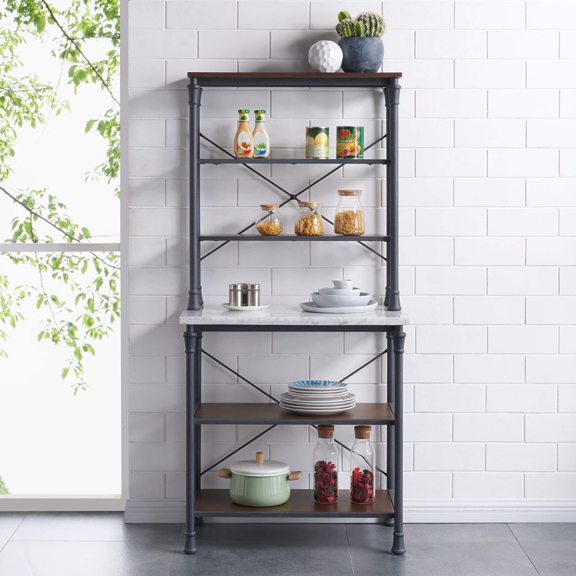 Pender Bakers Rack - Modern Farmhouse
