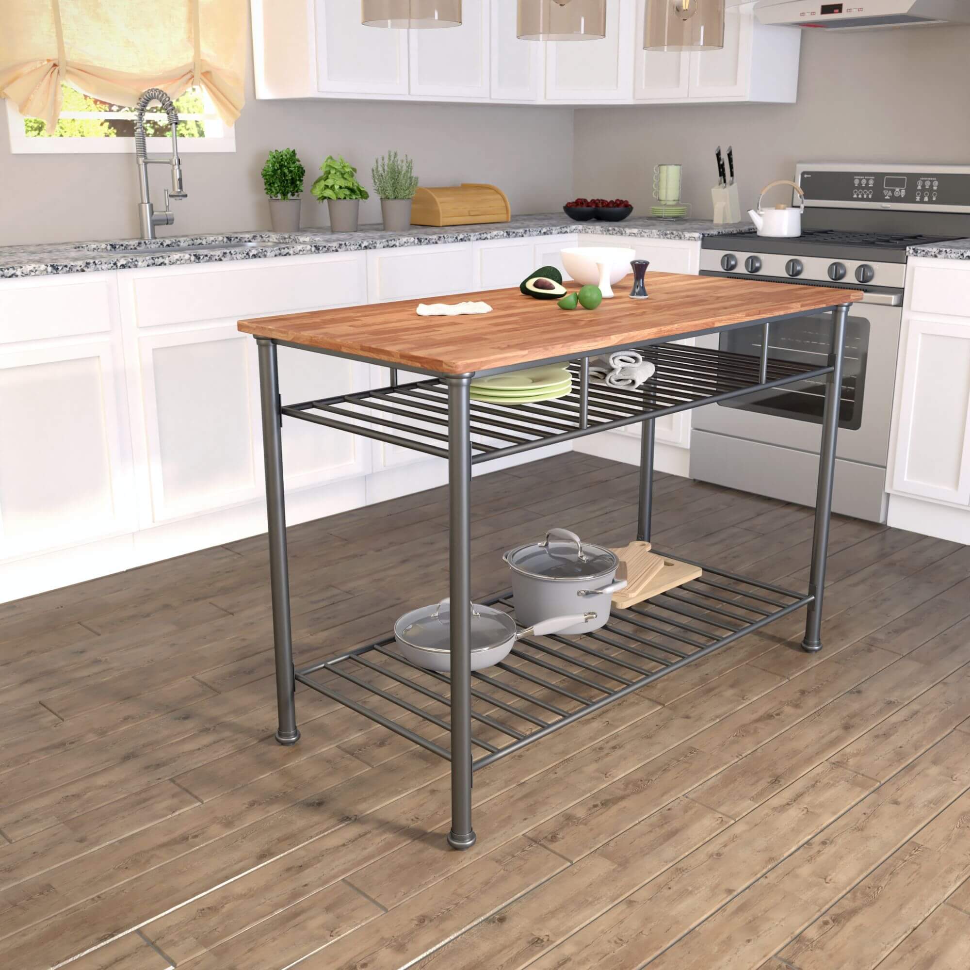 Karadigan Kitchen Island w/ Storage
