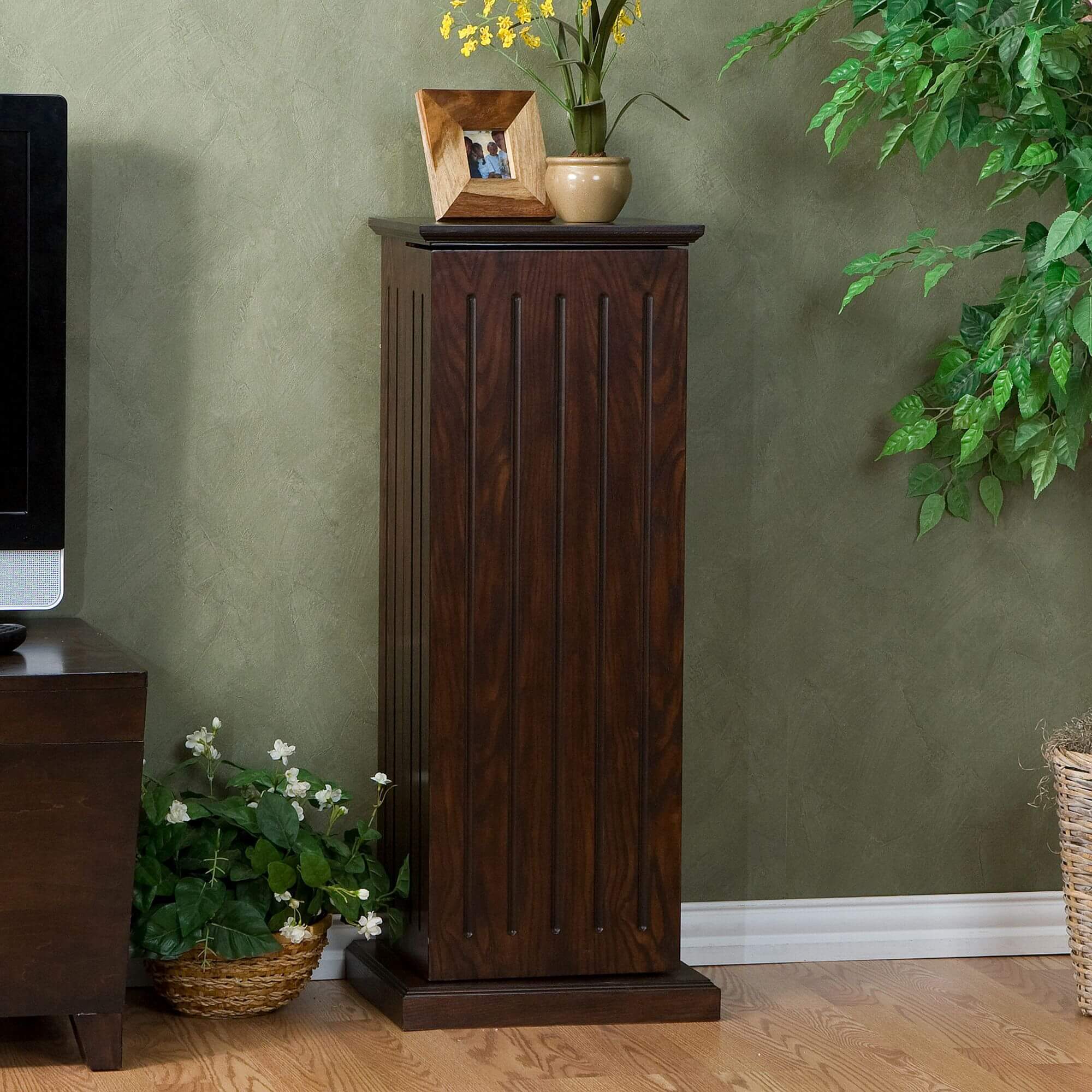 Media Storage Pedestal - Espresso