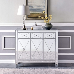 Mirage 3-Door Mirrored Cabinet
