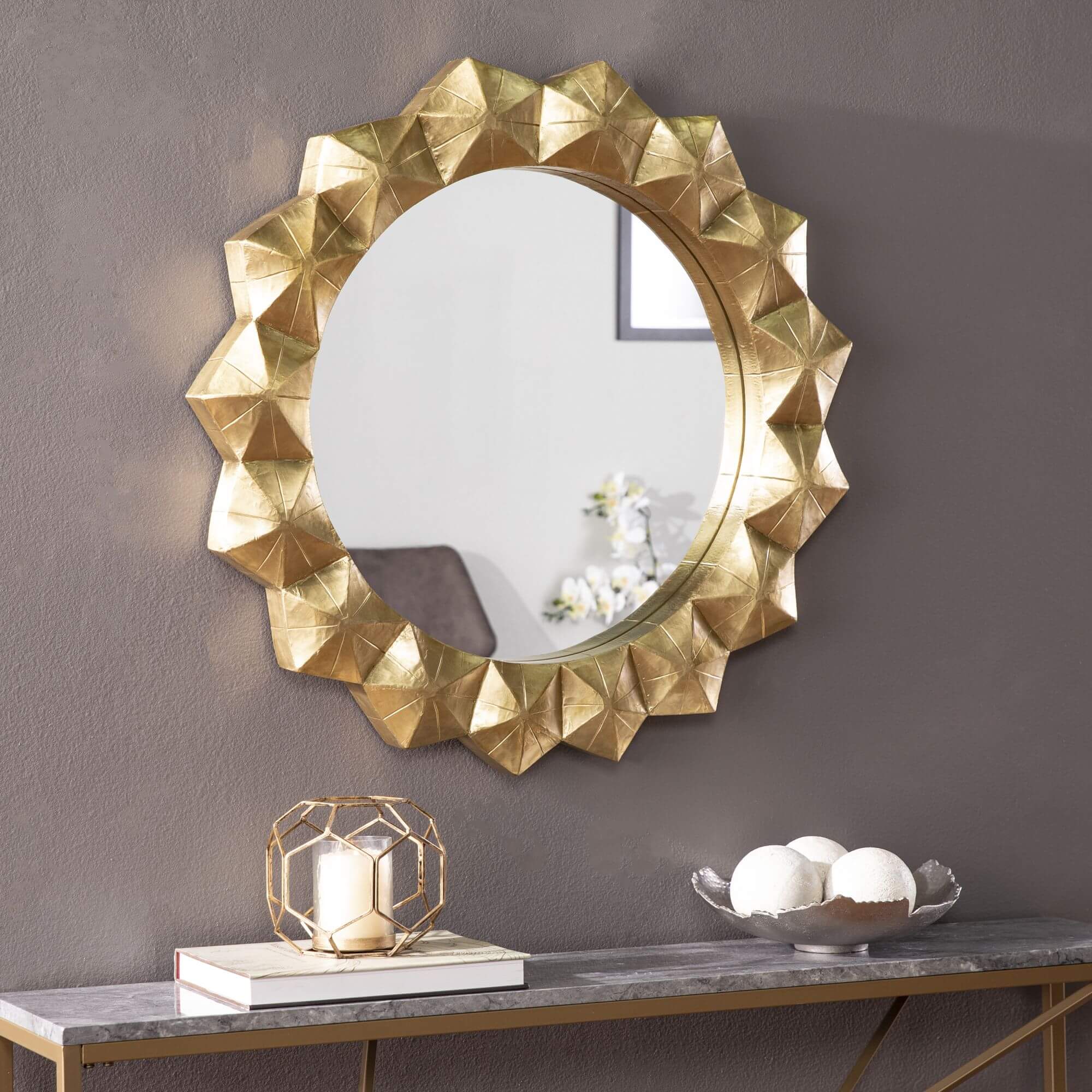 Orivesi Round Decorative Mirror