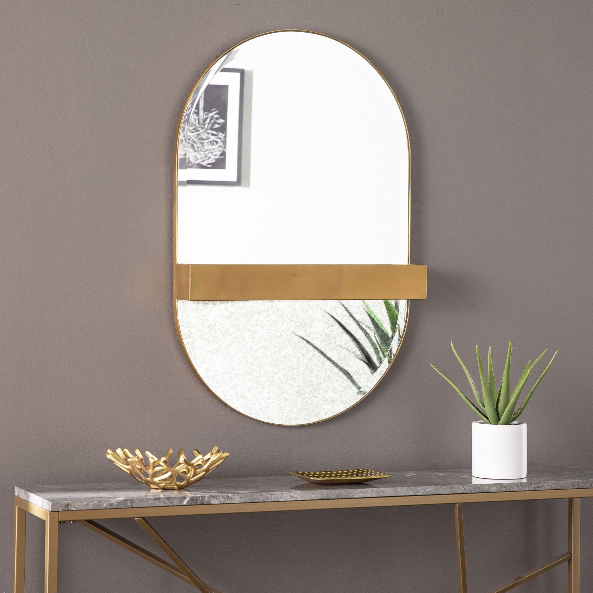 Melston Decorative Mirror w/ Storage