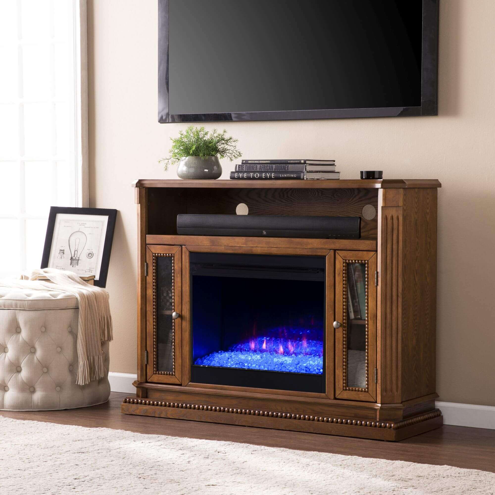 Atkinson Color Changing Media Fireplace