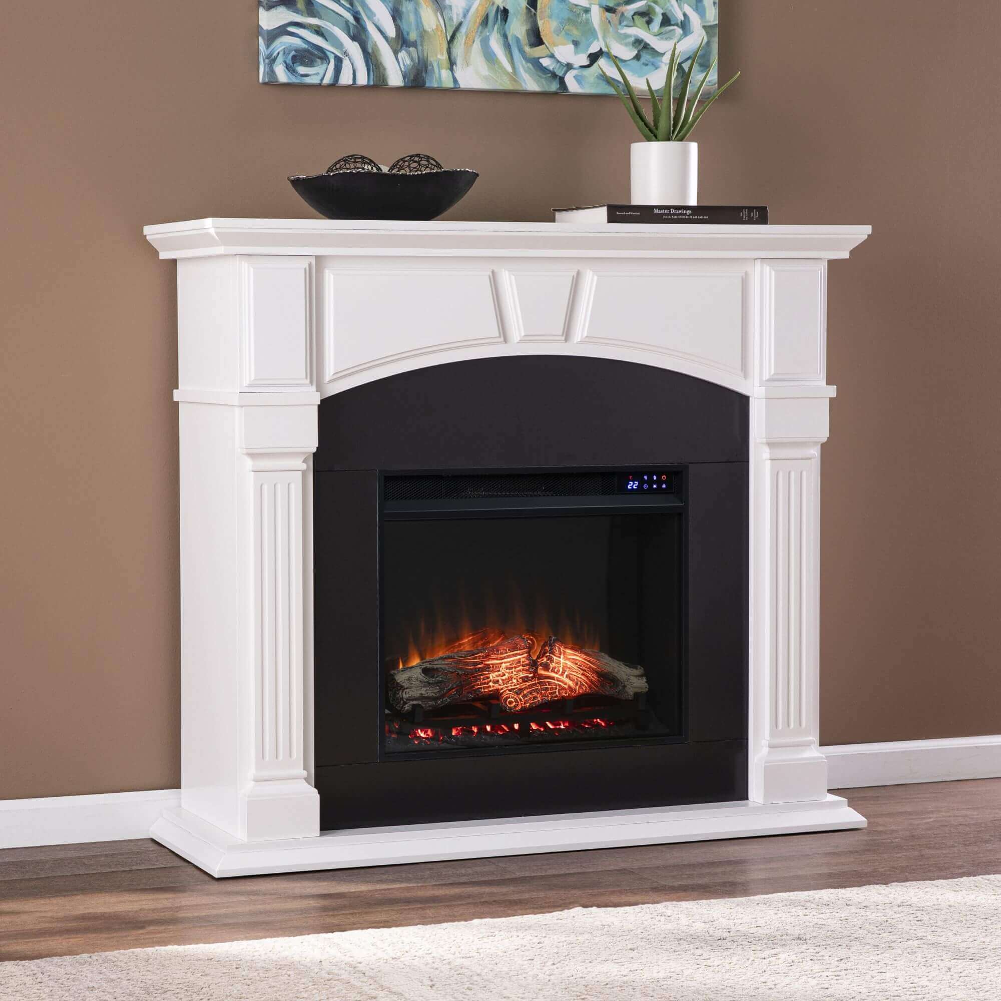 Altonette Electric Fireplace with Touch Screen Control Panel