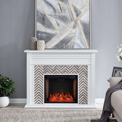Hebbington Tiled Fireplace with Smart Firebox