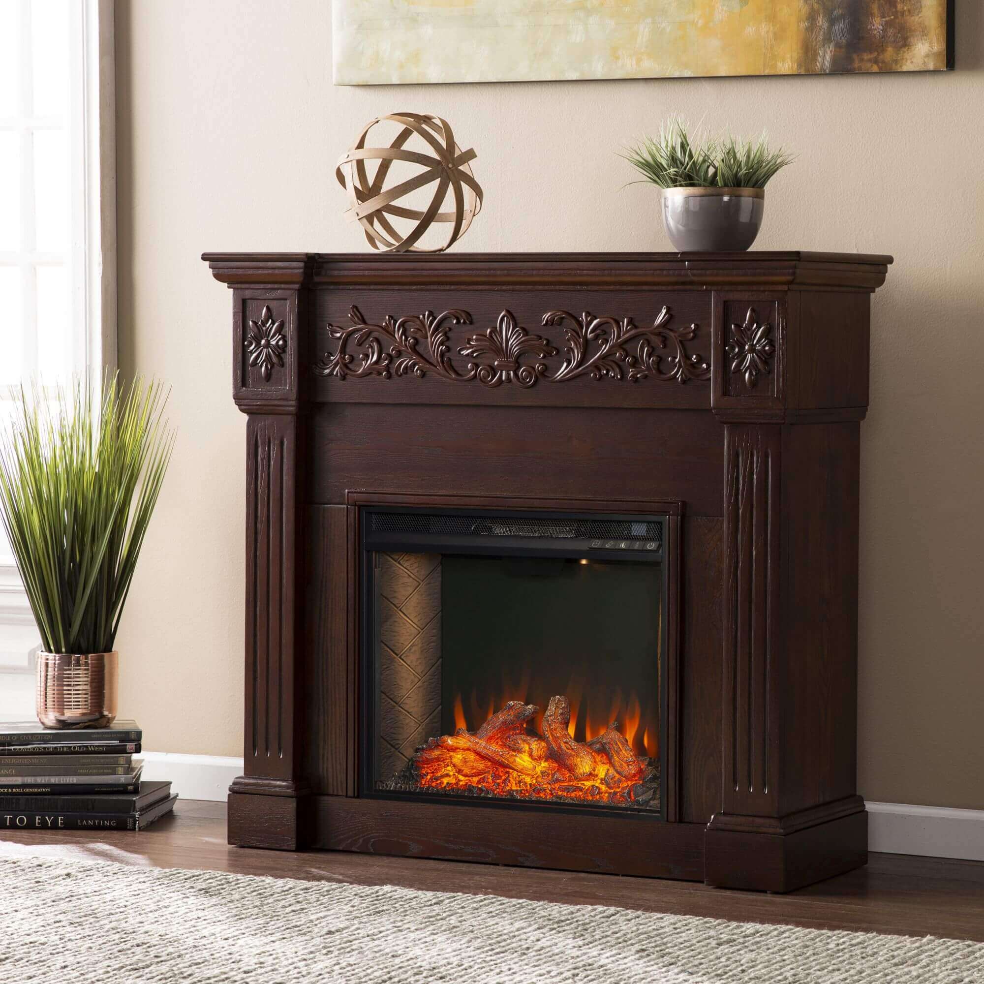 Calvert Smart Electric Fireplace
