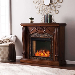 Cardona Smart Fireplace with Faux Marble