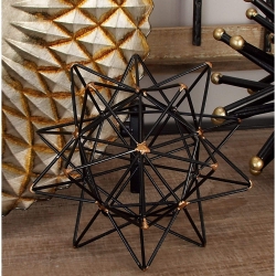 Iron Modern Sculpture Black