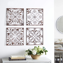 Iron Rustic Wall Décor Floral