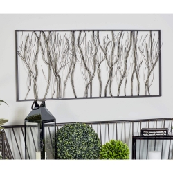 Iron Contemporary Floral Wall Decor