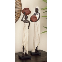 Polystone Eclectic Sculpture 2 Piece
