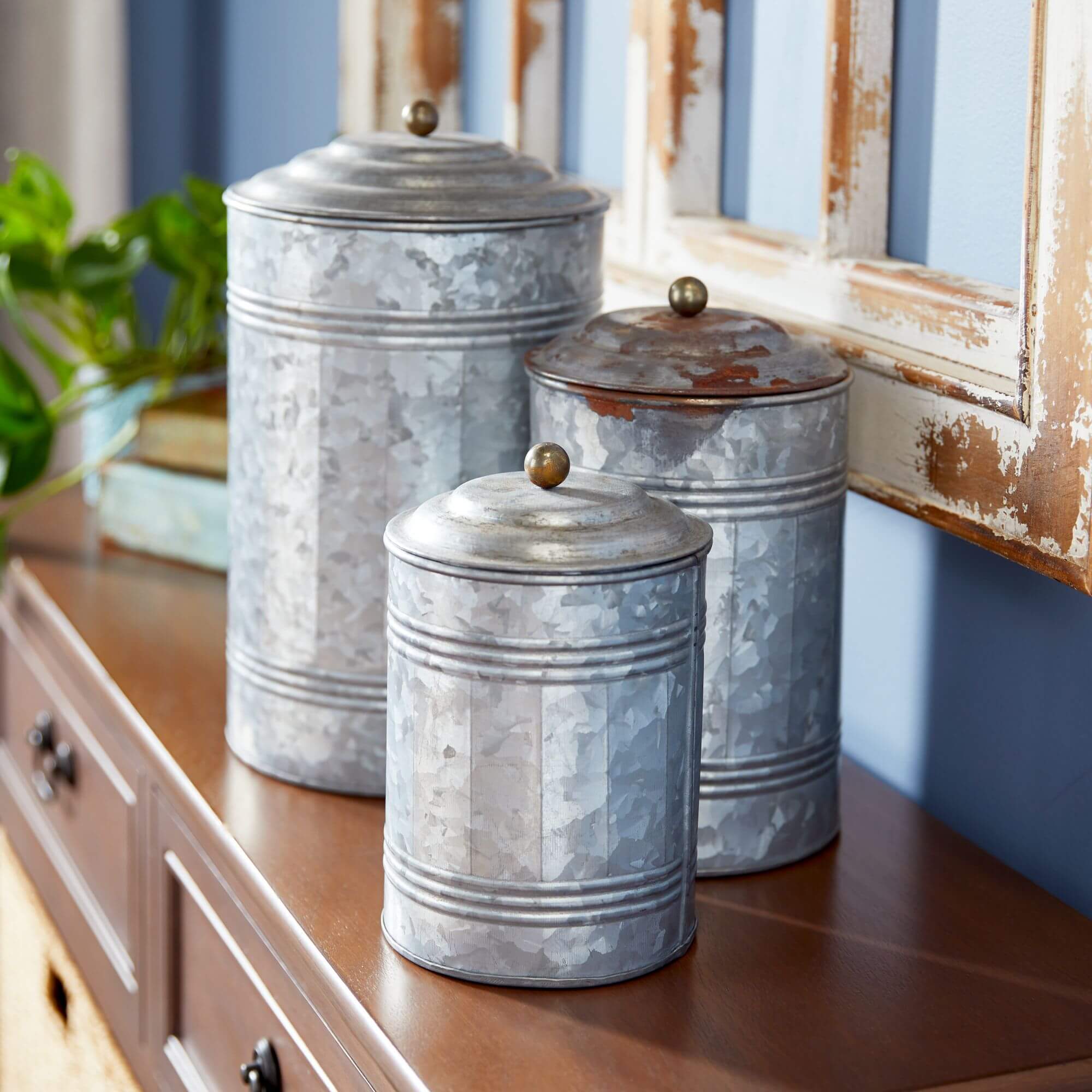 Iron Farmhouse Decorative Jars