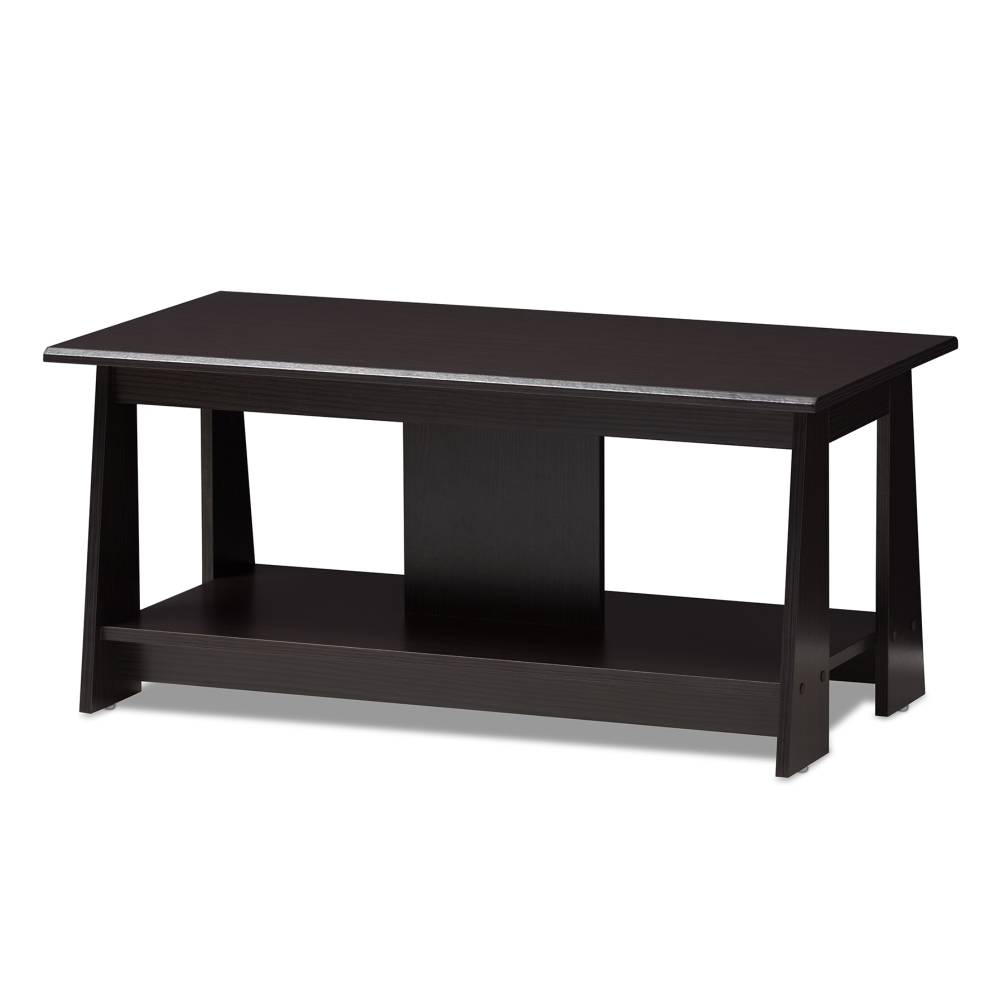 Baxton Studio Fionan Modern and Contemporary Wenge Brown Finished Coffee Table