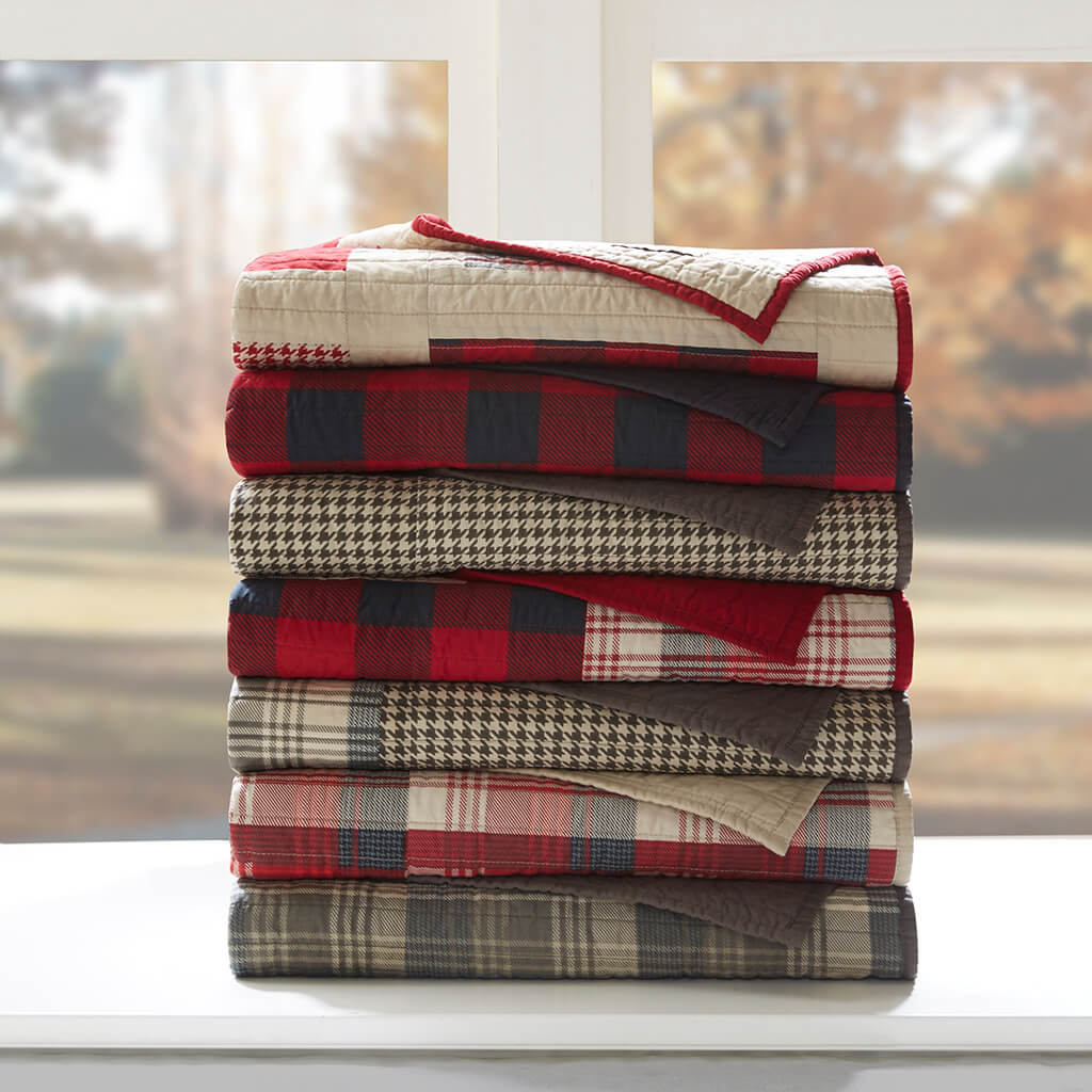 Printed Pieced Quilted Throw