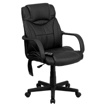 Black Mid-Back Massage Chair
