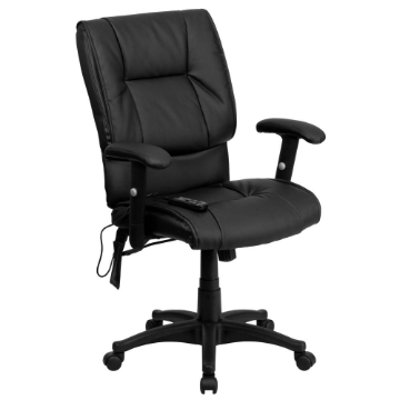 Black Mid-Back Massage Chair