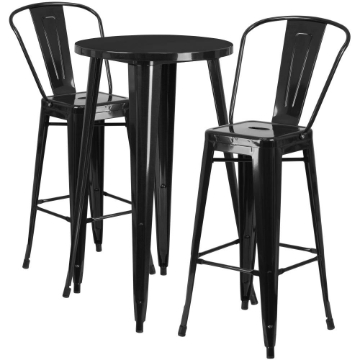 24RD Black Metal Bar Set