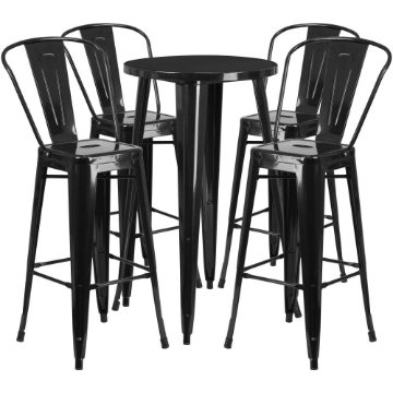 24RD Black Metal Bar Set
