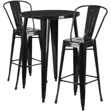 30RD Black Metal Bar Set