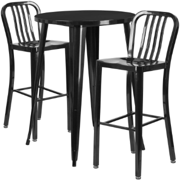 30RD Black Metal Bar Set